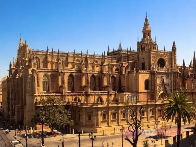 Exteriors of the Cathedral of Seville.