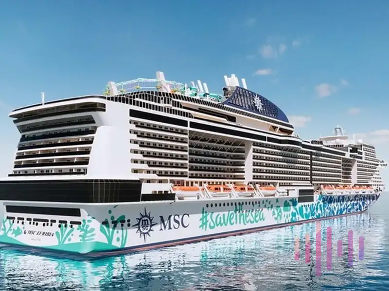MSC Euribia profile sailing the sea.