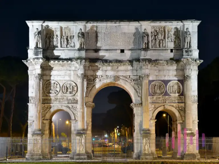 Arch of Constantine at night