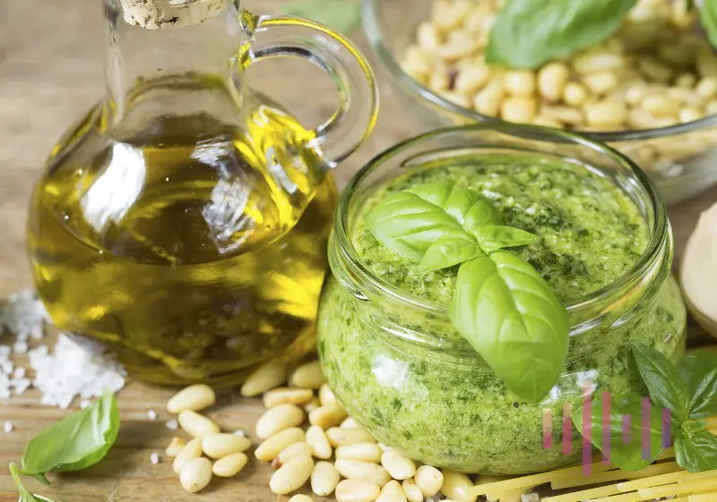 Pesto genovese in a bottle.